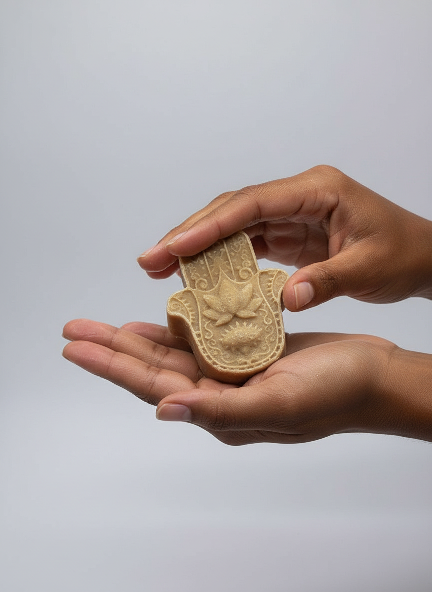 Hamsa Hand Turmeric Ginger Soap-1