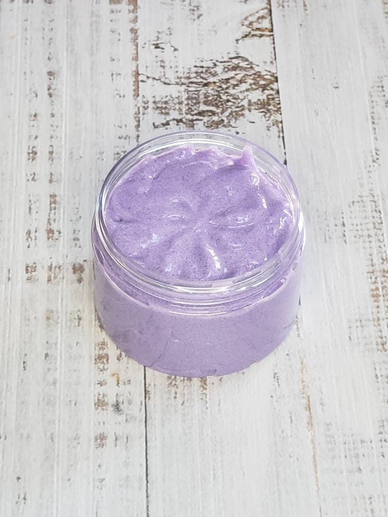 Black Amethyst Whipped Soap with Exfoliant-2
