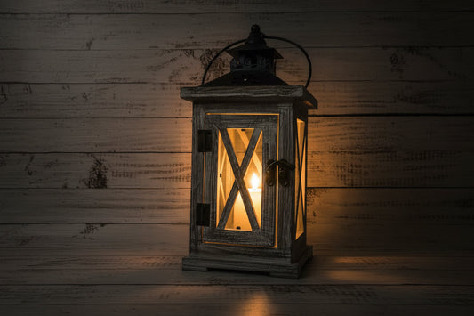 Rustic Home Decor Lantern Set of 2