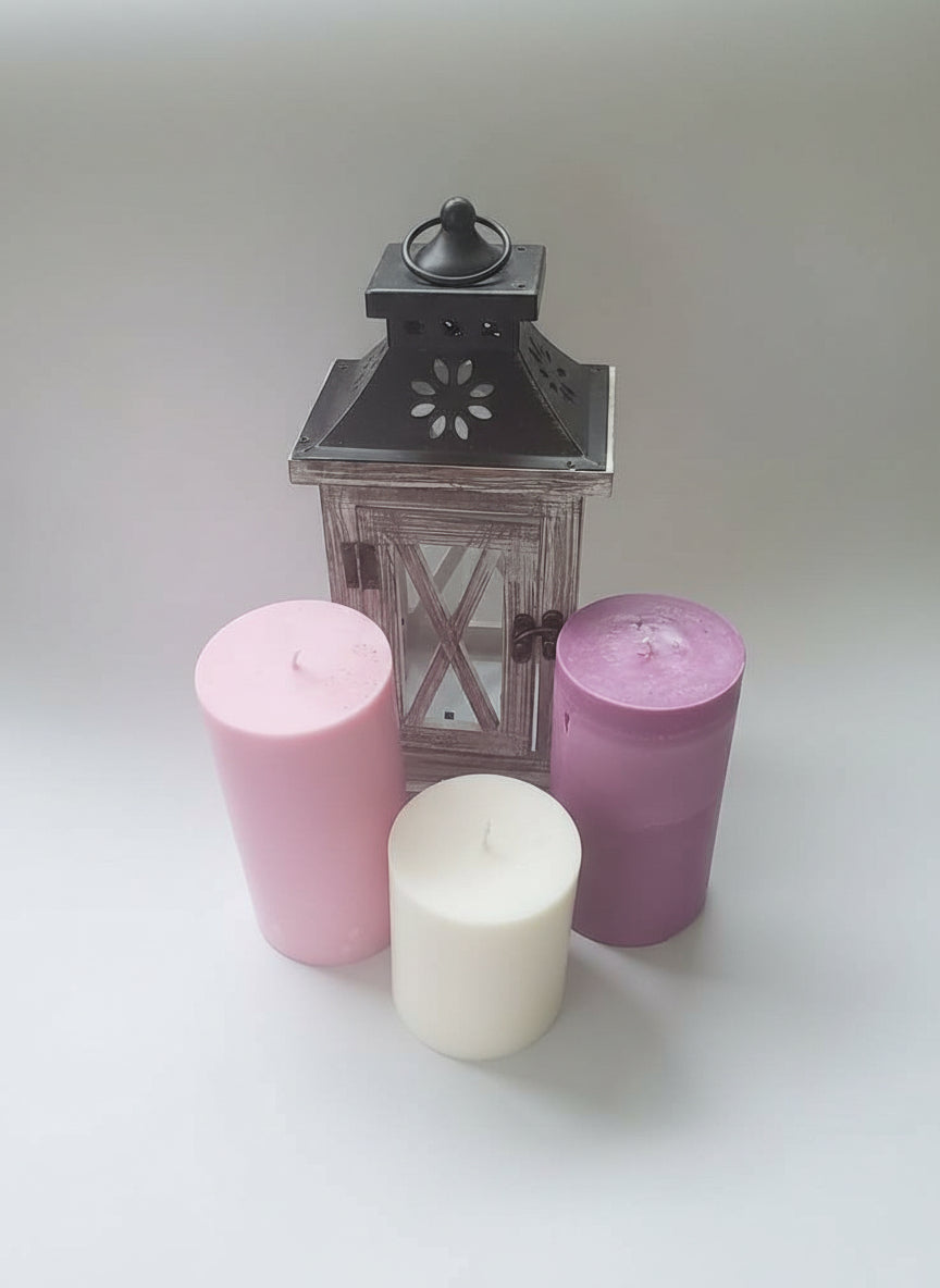 Beeswax Pillar Candle Set – 3pcs-1