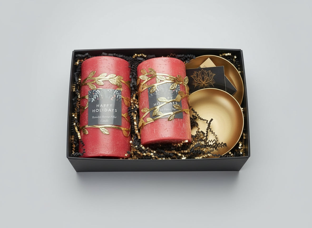 Beeswax Pillar Candle Set – 3pcs-0