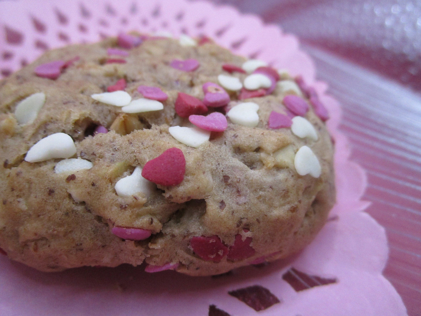 Vegan Lactation Cookies, Gluten Free, Dairy Free, Sweatheart Love Edition, Flax Brewer's Yeast, Breastfeeding Gift, High Protein, Sugar Free