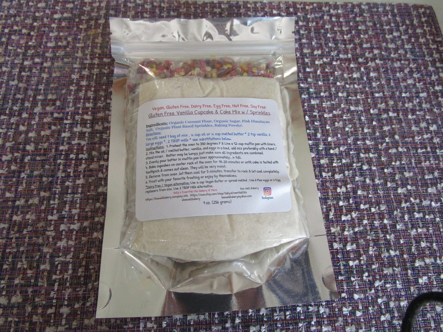 Gluten Free Cupcake Mix, Dairy Free, Nut Free, Grain Free, Paleo, High Protein, KETO, Sugar Free, Kids Baking Gifts, Birthday Party Dessert