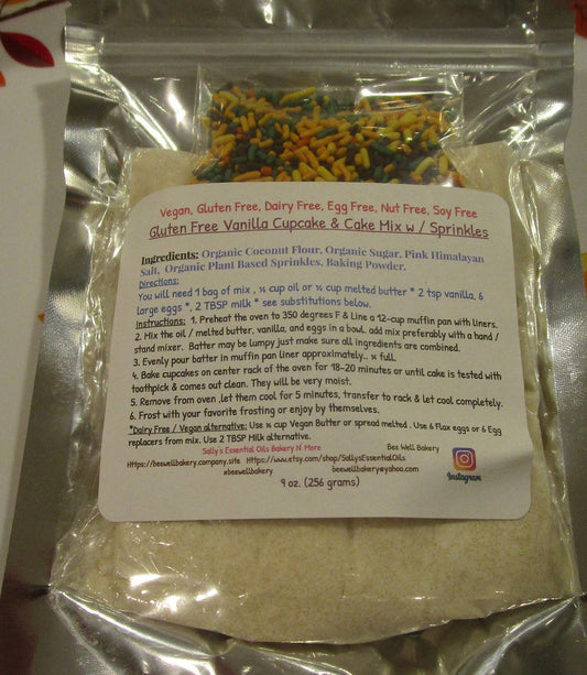 Gluten Free Cupcake Mix, Dairy Free, Nut Free, Grain Free, Paleo, High Protein, KETO, Sugar Free, Kids Baking Gifts, Birthday Party Dessert