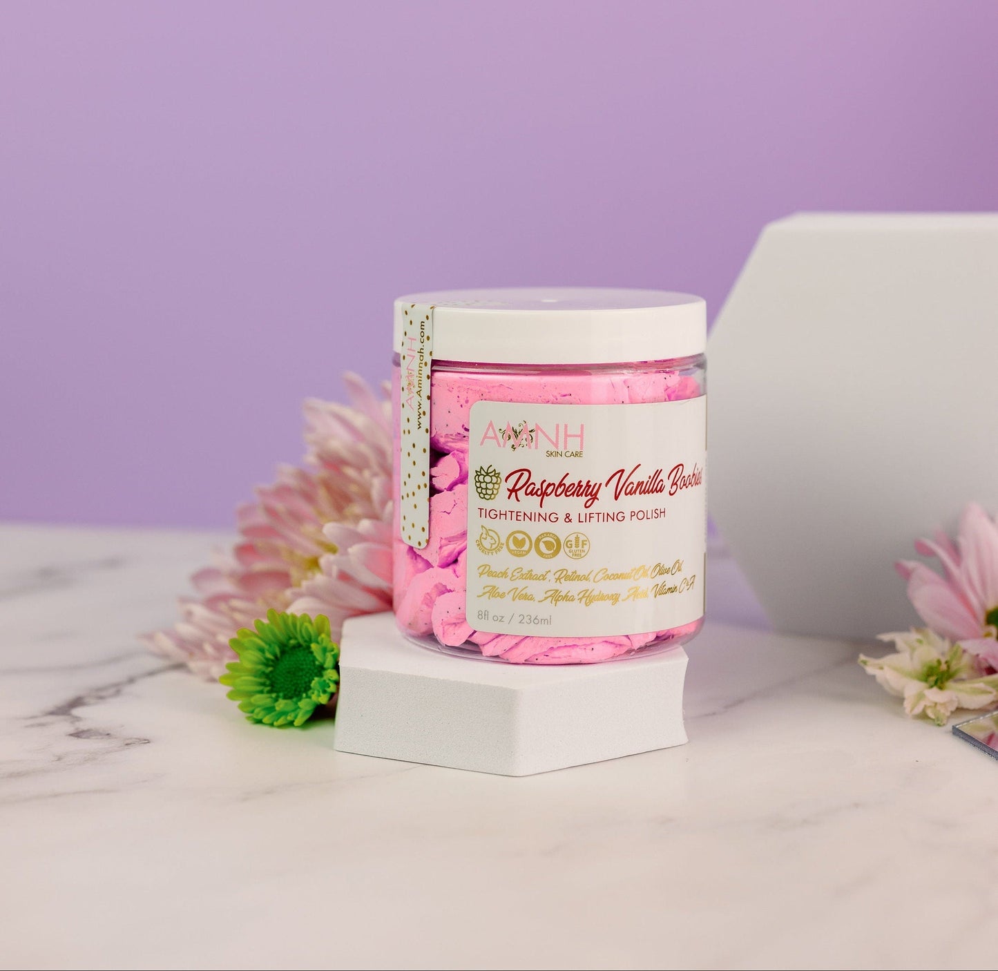 "Raspberry Vanilla Boobies" Sugar Scrub-2