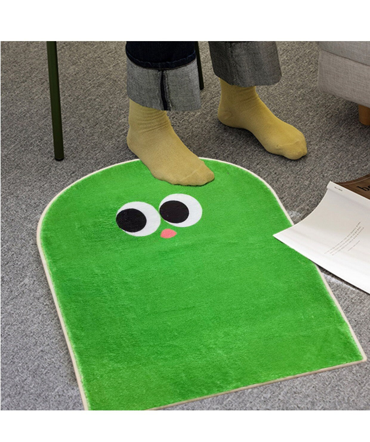 Funny Face Bath Mat Area Rug-2