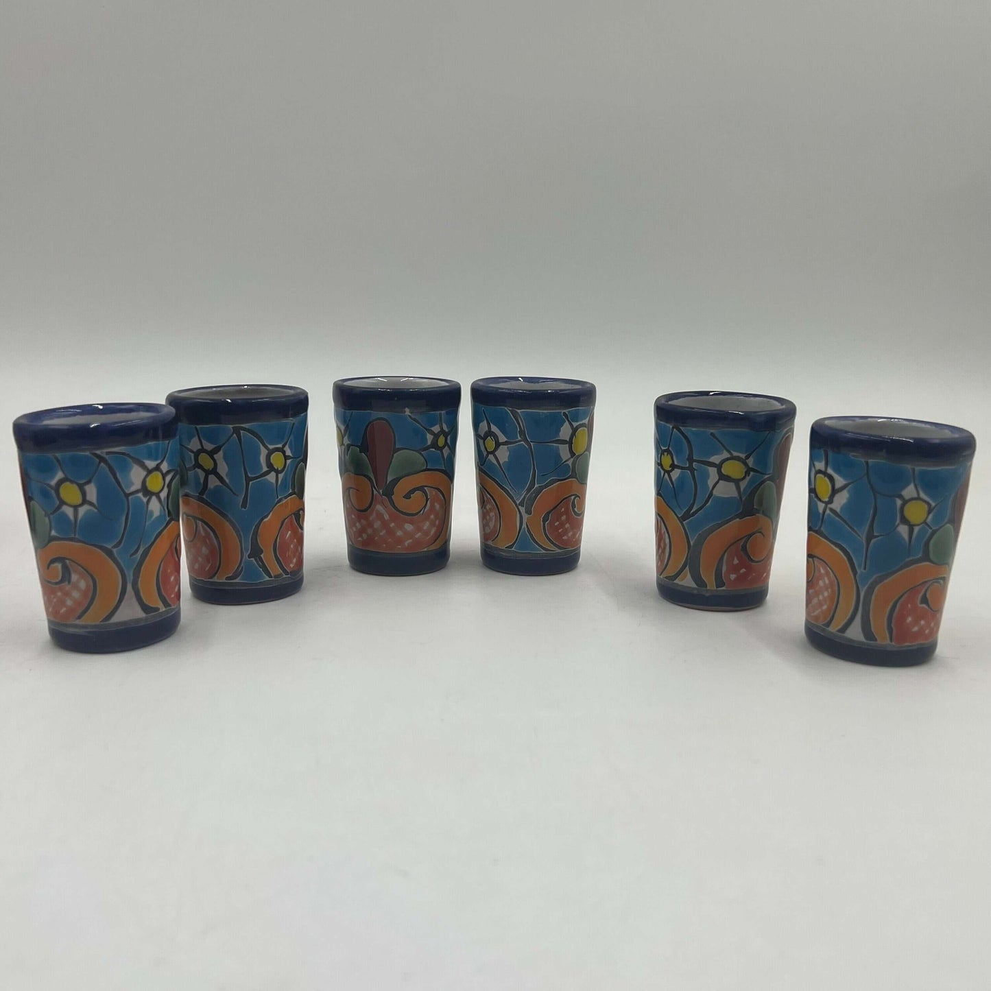 Talavera Decanter with 6 Shot Glasses | Hand Painted Mexican Set