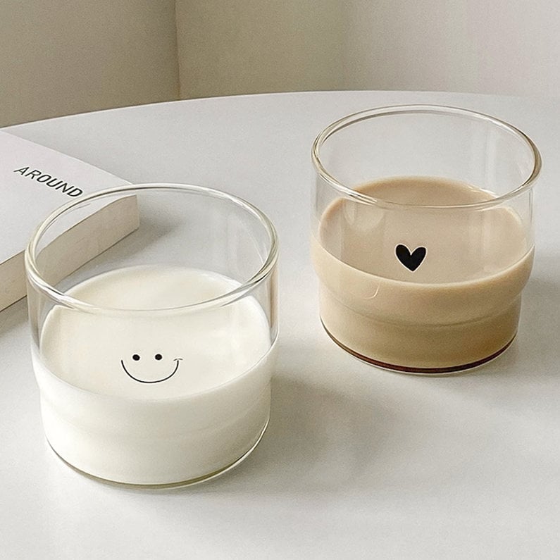 Heart/Cute Face Coffee Cup-1