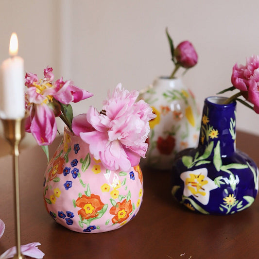 Hand Painting Ceramic Flower Vase-0