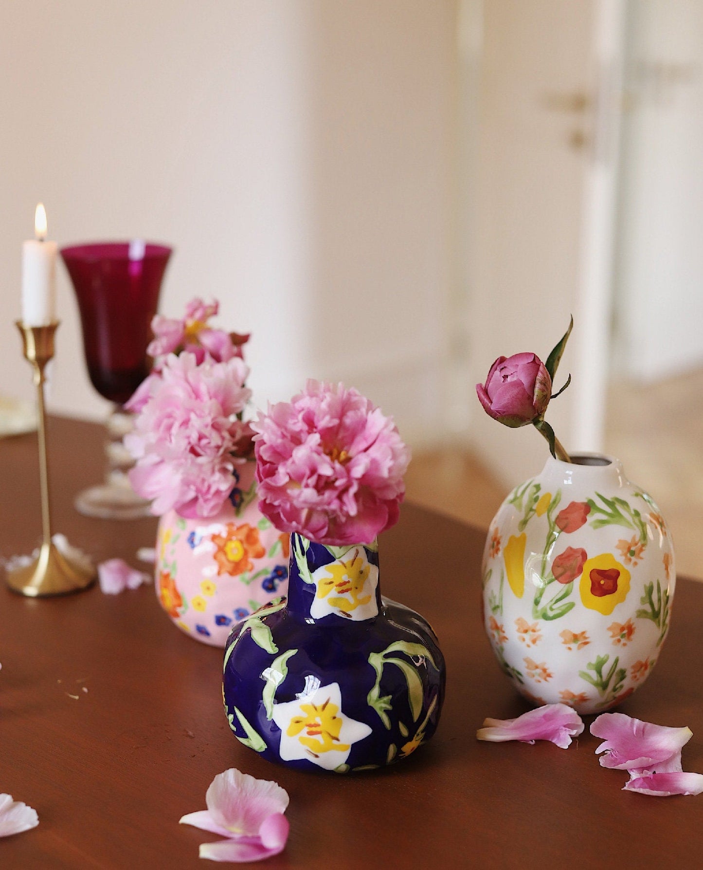 Hand Painting Ceramic Flower Vase-1