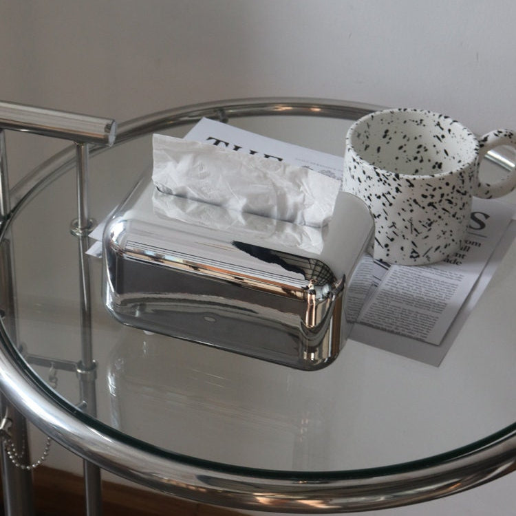 Silver Tissue Box Cover-3