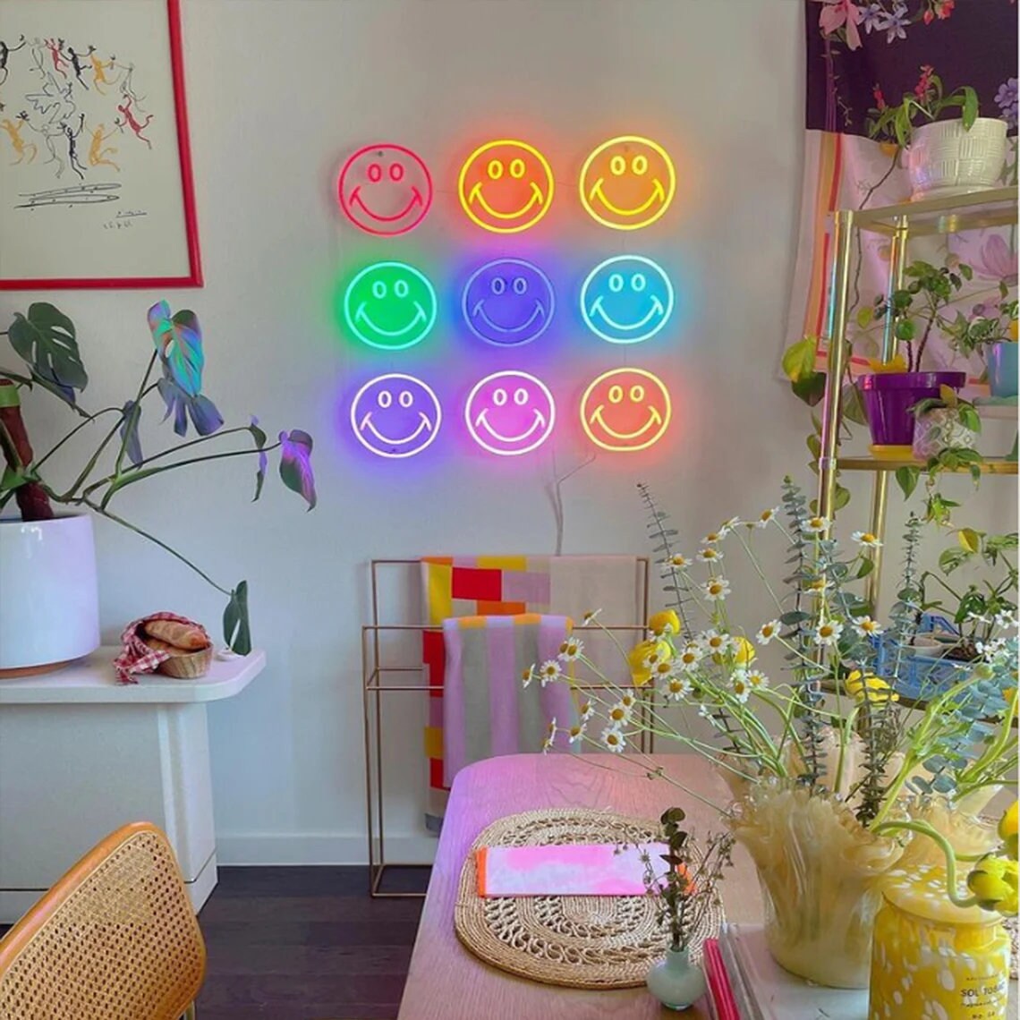 Smile Face 15" Led Neon Sign-1