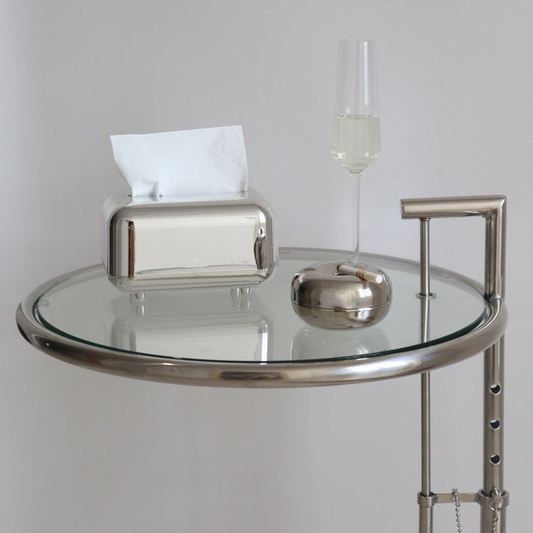 Silver Tissue Box Cover-1