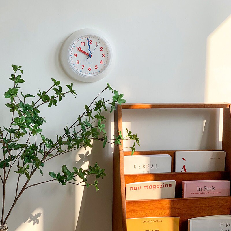 Modern Plastic Yellow Wall Clock-4