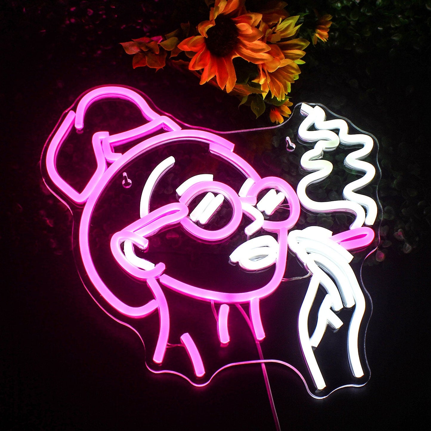 Girl Smoking Neon Sign-2