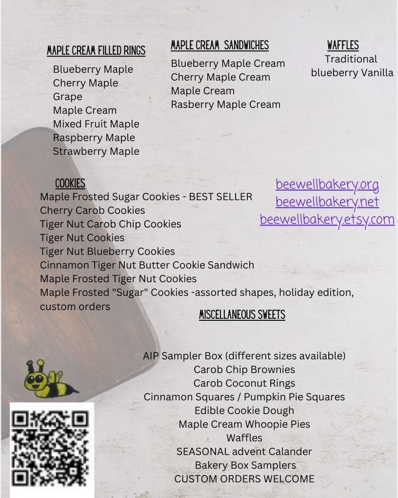 AIP Paleo Carob Cake, High Protein, Tiger Nut Flour, Grain Free, Bone Broth, Gluten Free, Hashimoto, Autoimmune Protocol, Healthy Gift