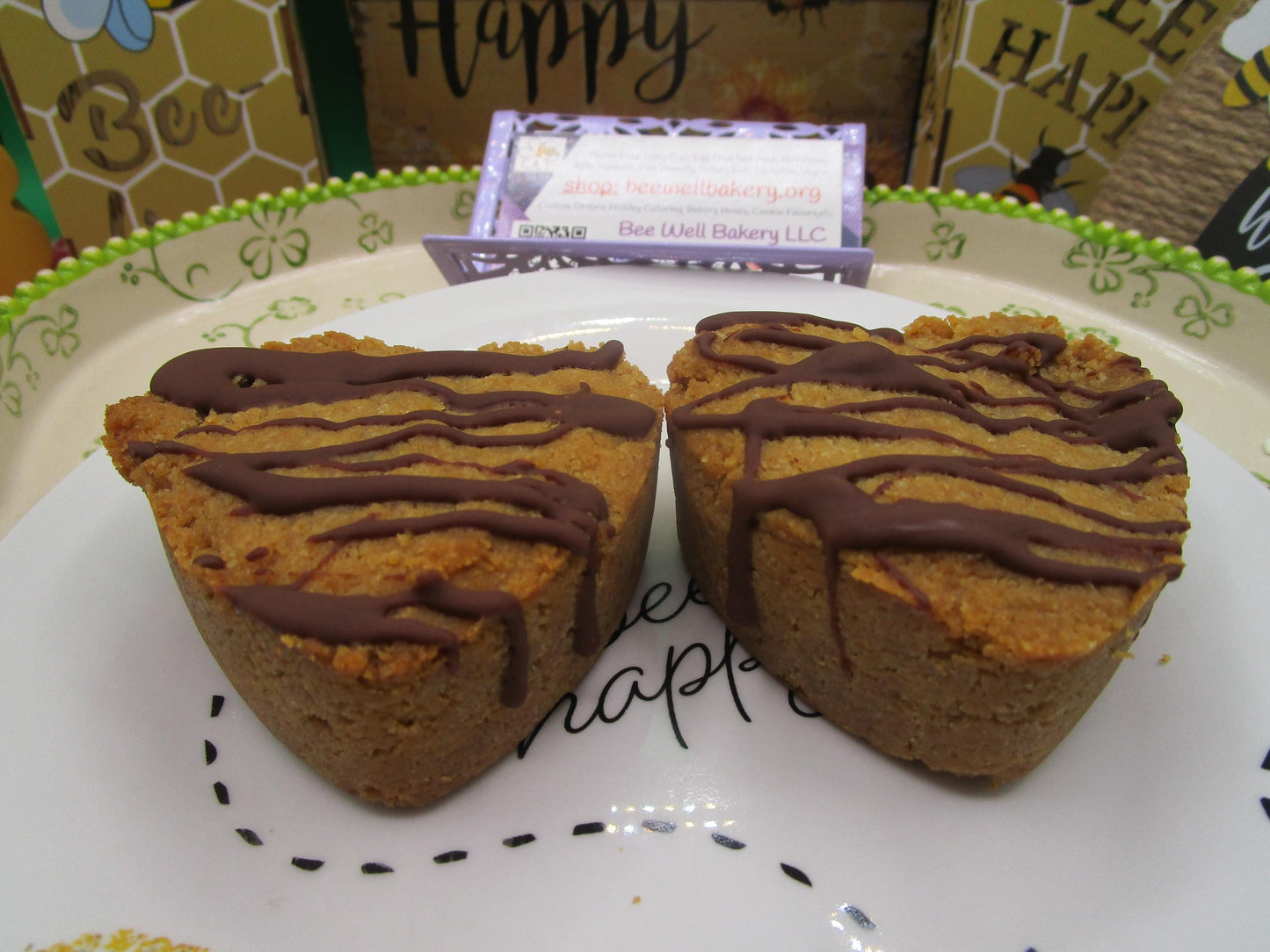 High Protein Peanut Butter Cookie Cups, Sugar Free, Gluten Free, Dairy Free, Vegan, Egg Free, Chocolate hearts, Valentine's Day Gift, Love