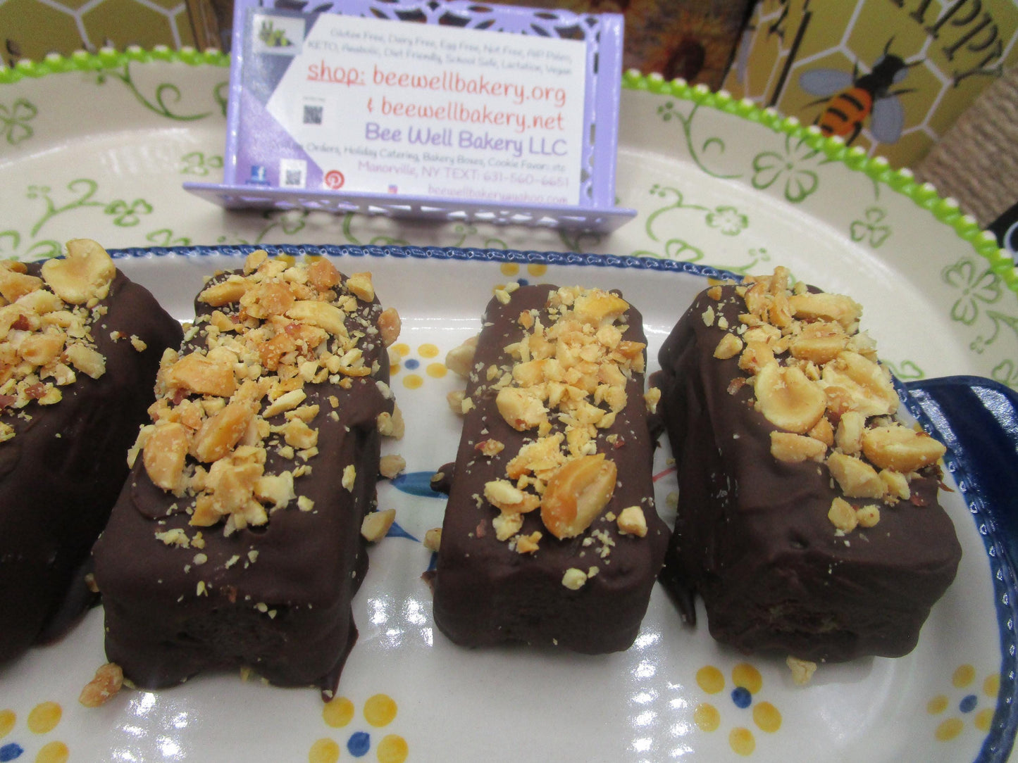 High Protein, Chocolate Peanut Butter Cookie Bars , Gluten Free, Dairy Free, Sugar Free, Egg Free, Vegan, Fitness Snack, Christmas Gift,
