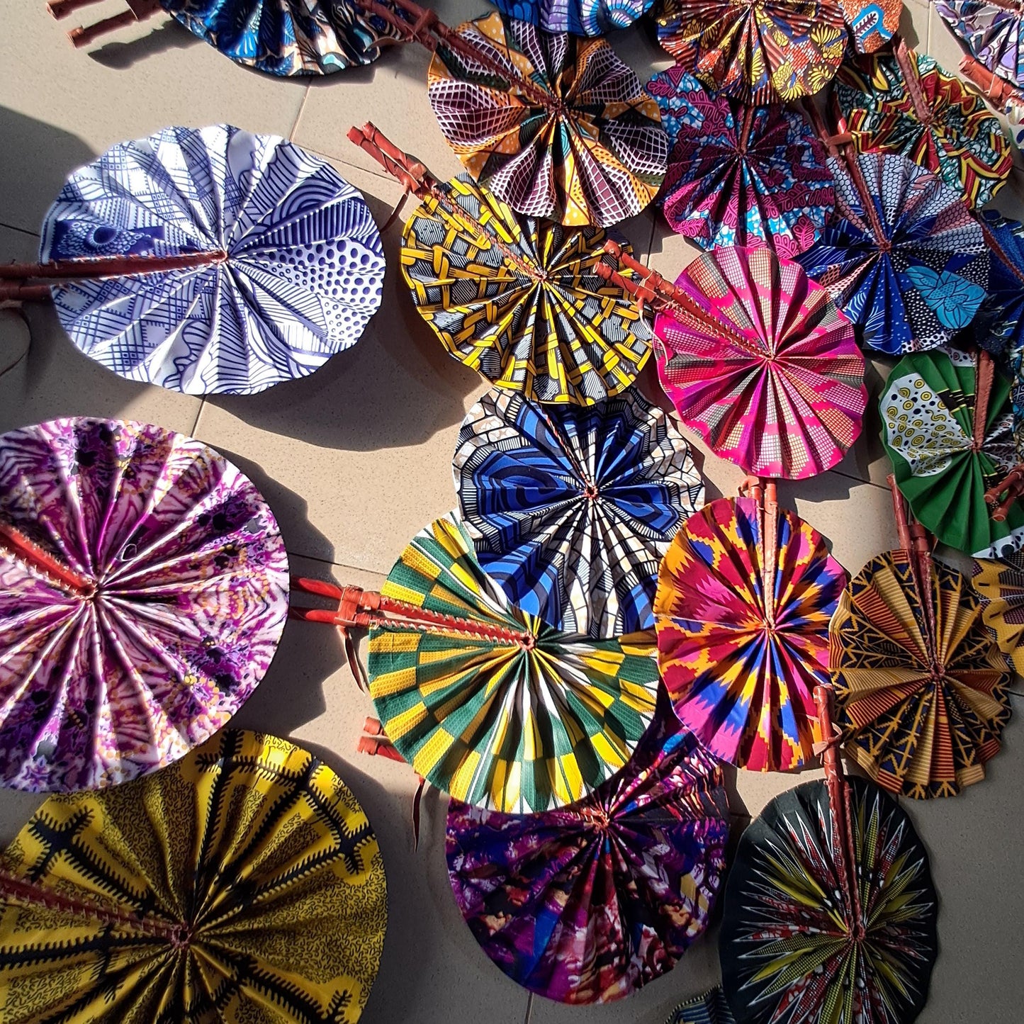 30 Wholesale Fabric fans