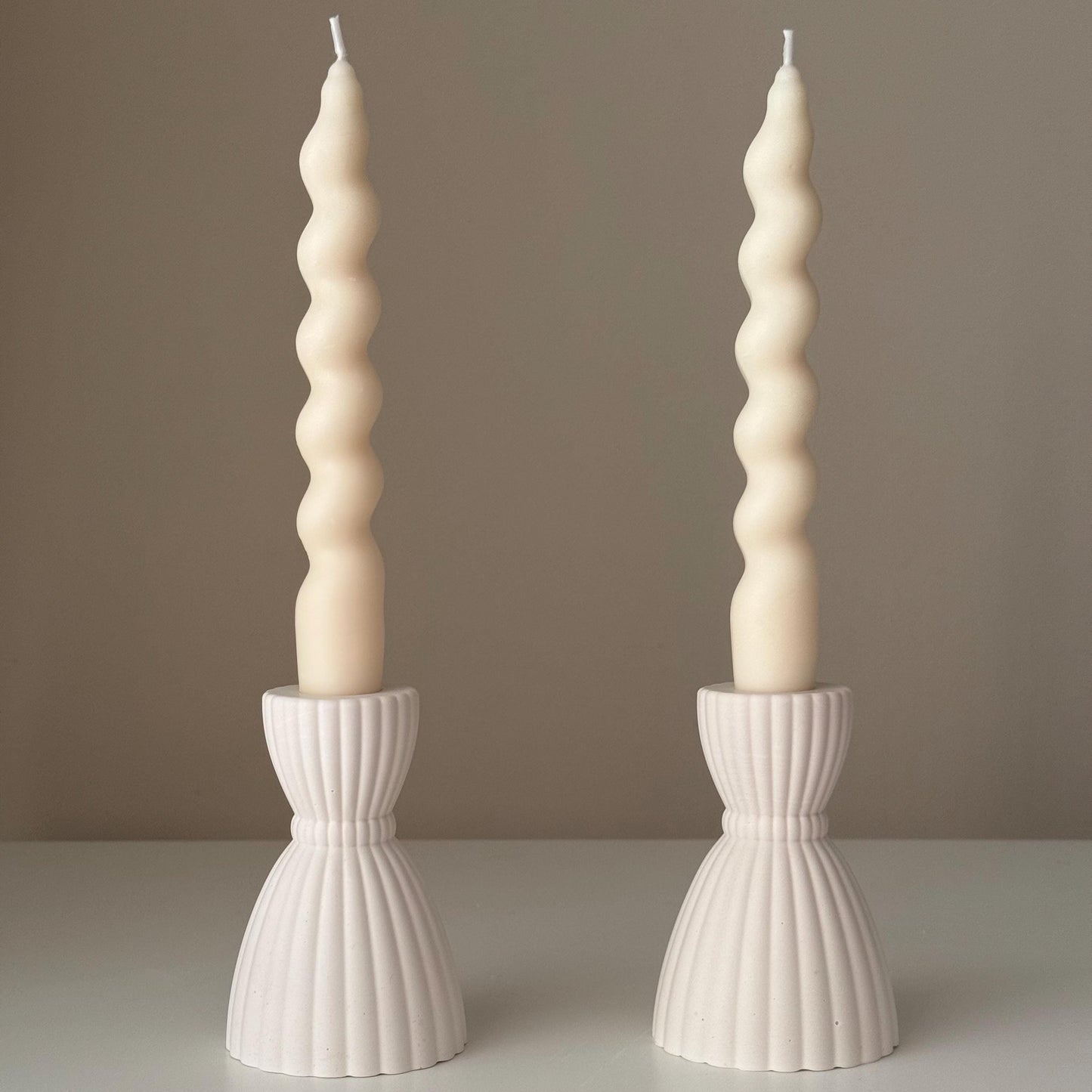 Wedding Dress Candlestick Holder: Jesmonite Table Decor-0
