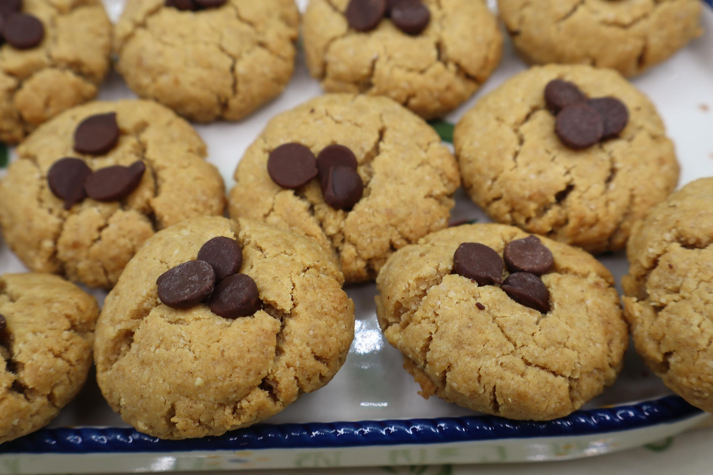 High Protein Peanut Butter Blossoms, Sugar Free, Gluten Free, Dairy Free, Egg Free, Anabolic, Vegan, Post workout, Healthy Gifts, Low carb