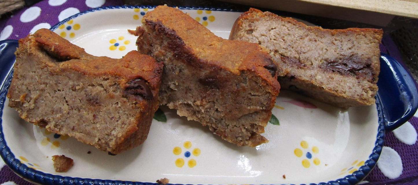 Protein Banana Bread-Mocha Chip, Gluten Free, Dairy Free, Peanut Free, Grain Free, Vegan Collagen, Sugar Free, Fitness Snack, Mother's Day