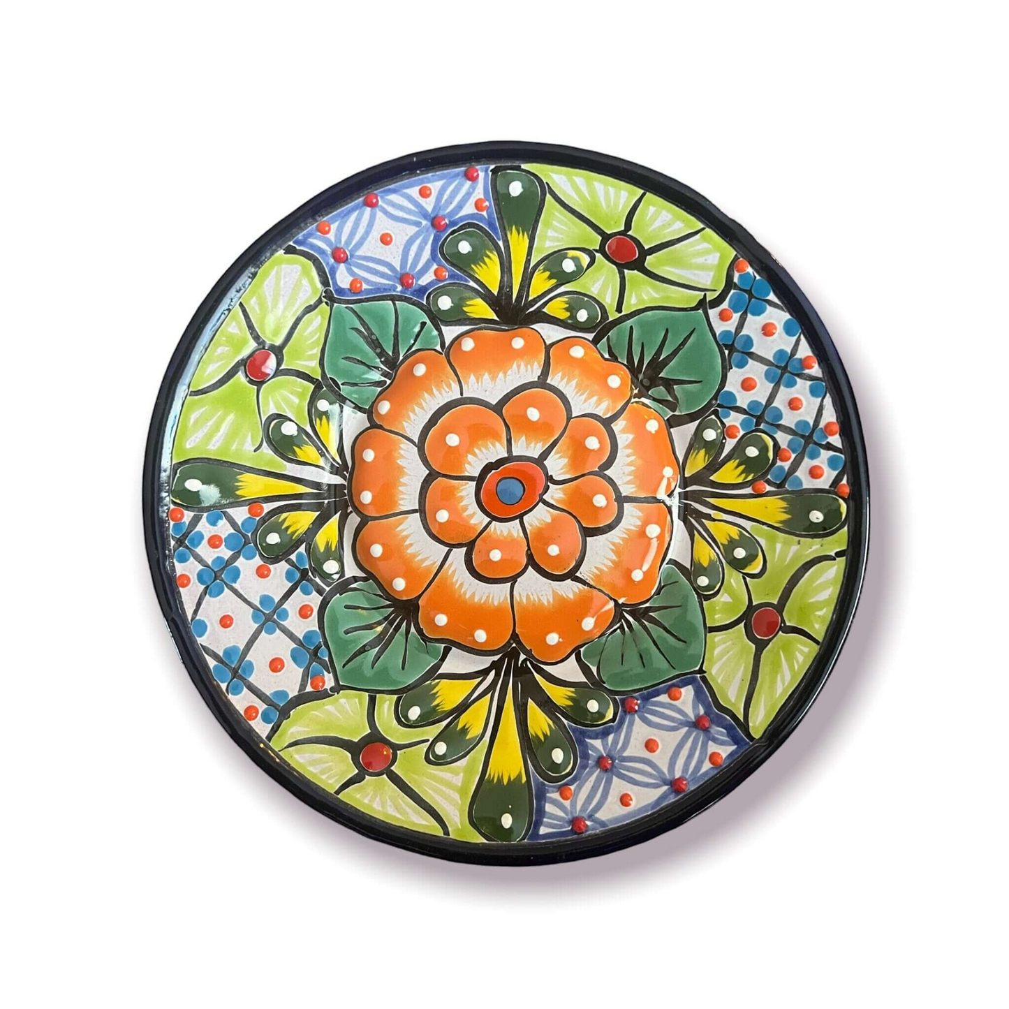 12-Piece Talavera Dinnerware Set | Handmade Mexican Ceramic Plates & Bowls