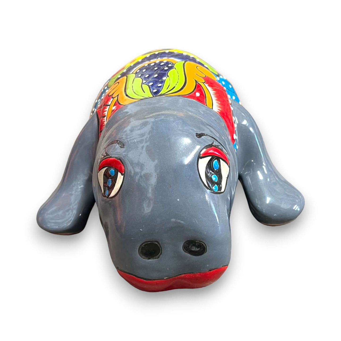 Mexican Handmade Seal Statue | Colorful Talavera Seal (Medium Size)