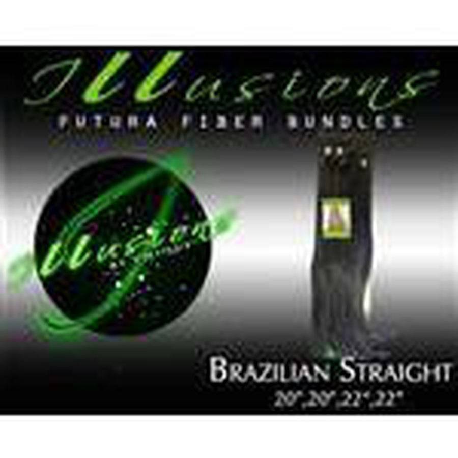 Illusions Brazilian Straight Bundle with Closure (4 pieces)