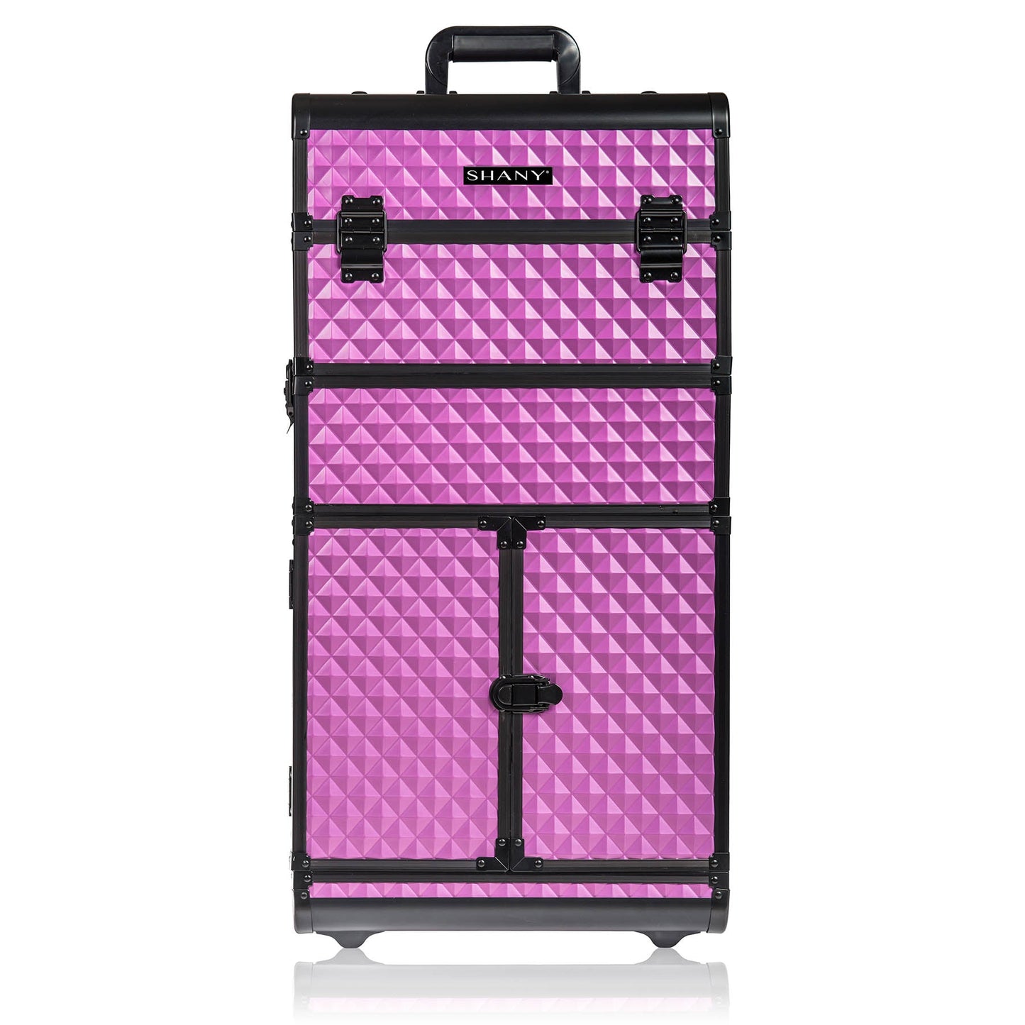 REBEL Series Pro Makeup Artists Rolling Train Case Trolley Case-6