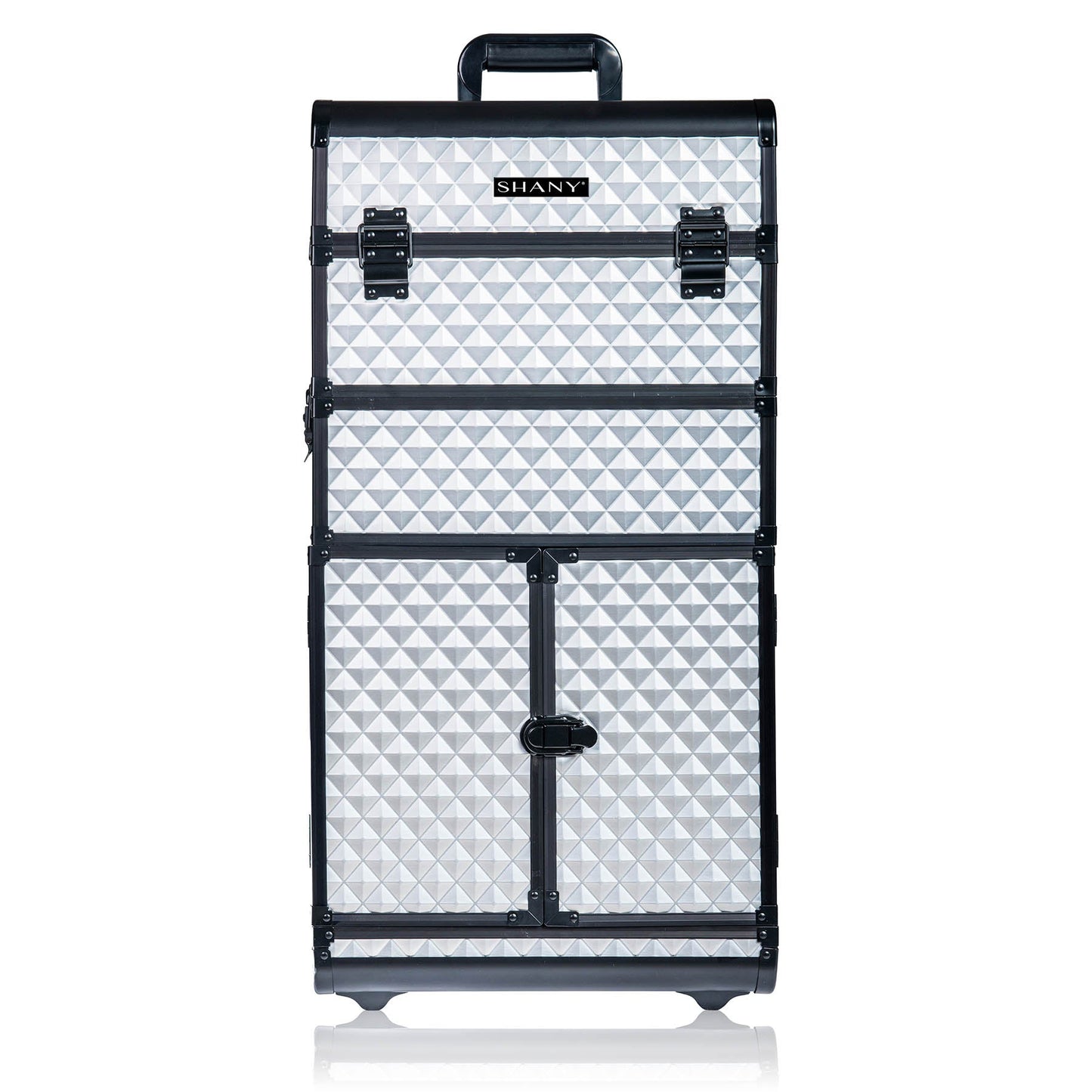 REBEL Series Pro Makeup Artists Rolling Train Case Trolley Case-7