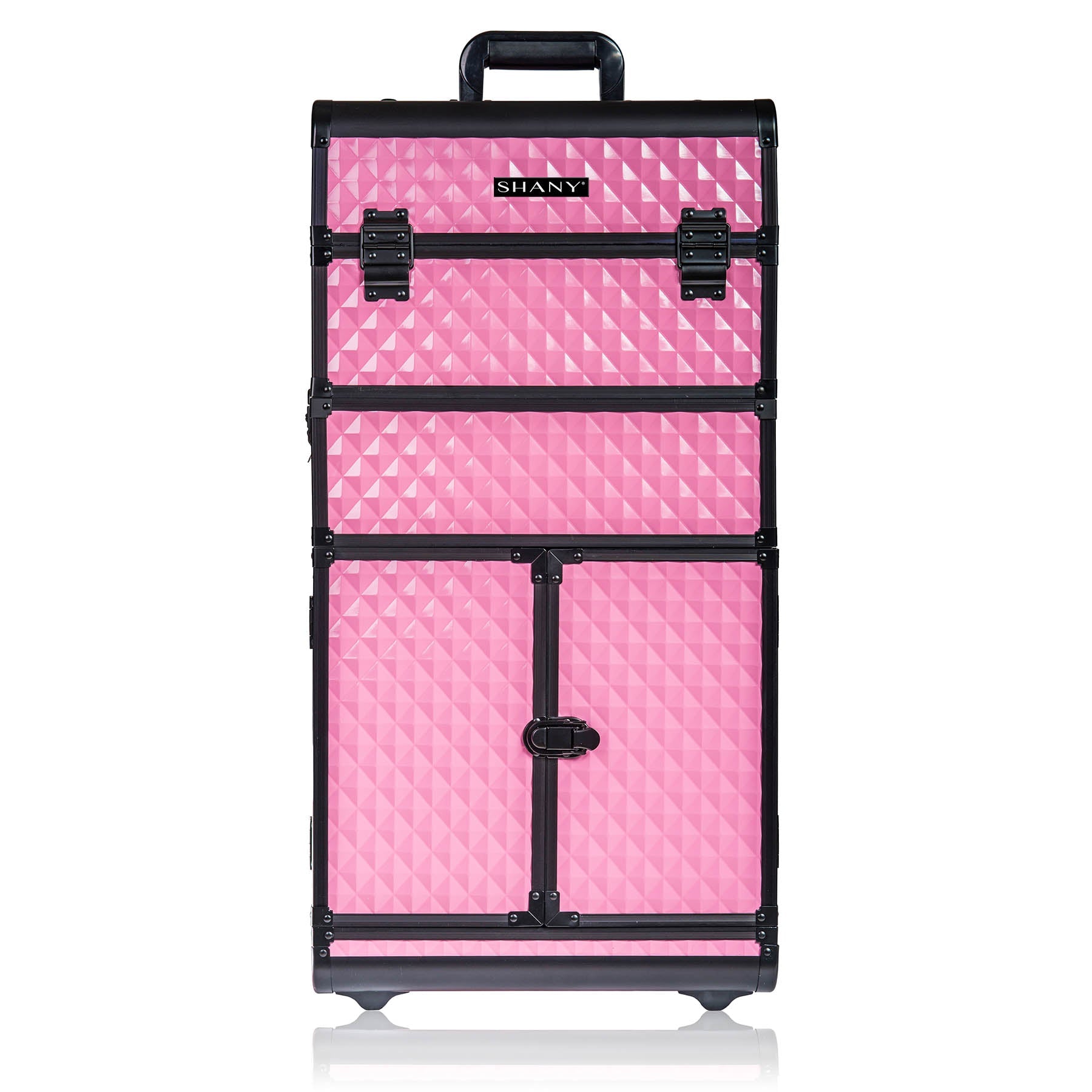 REBEL Series Pro Makeup Artists Rolling Train Case Trolley Case-5