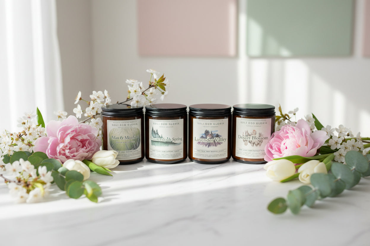 Spring Beeswax Candle Bundle 4 Pack | Non-Toxic Candles