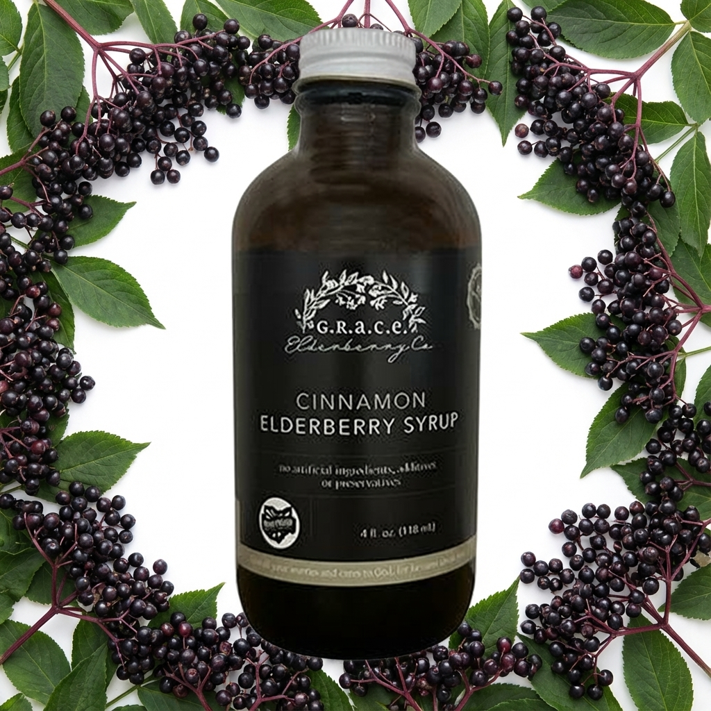 Cinnamon Elderberry Syrup-0