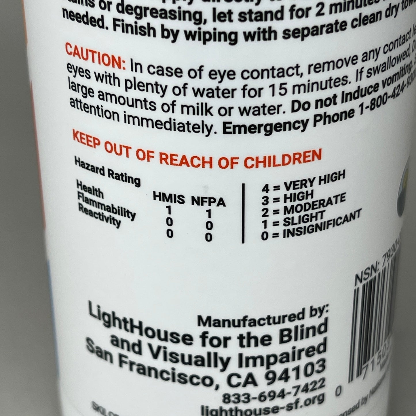 SKILCRAFT (12 PACK) All Purpose Cleaner Biobased 16 oz Spray Bottle 9265280 (New)