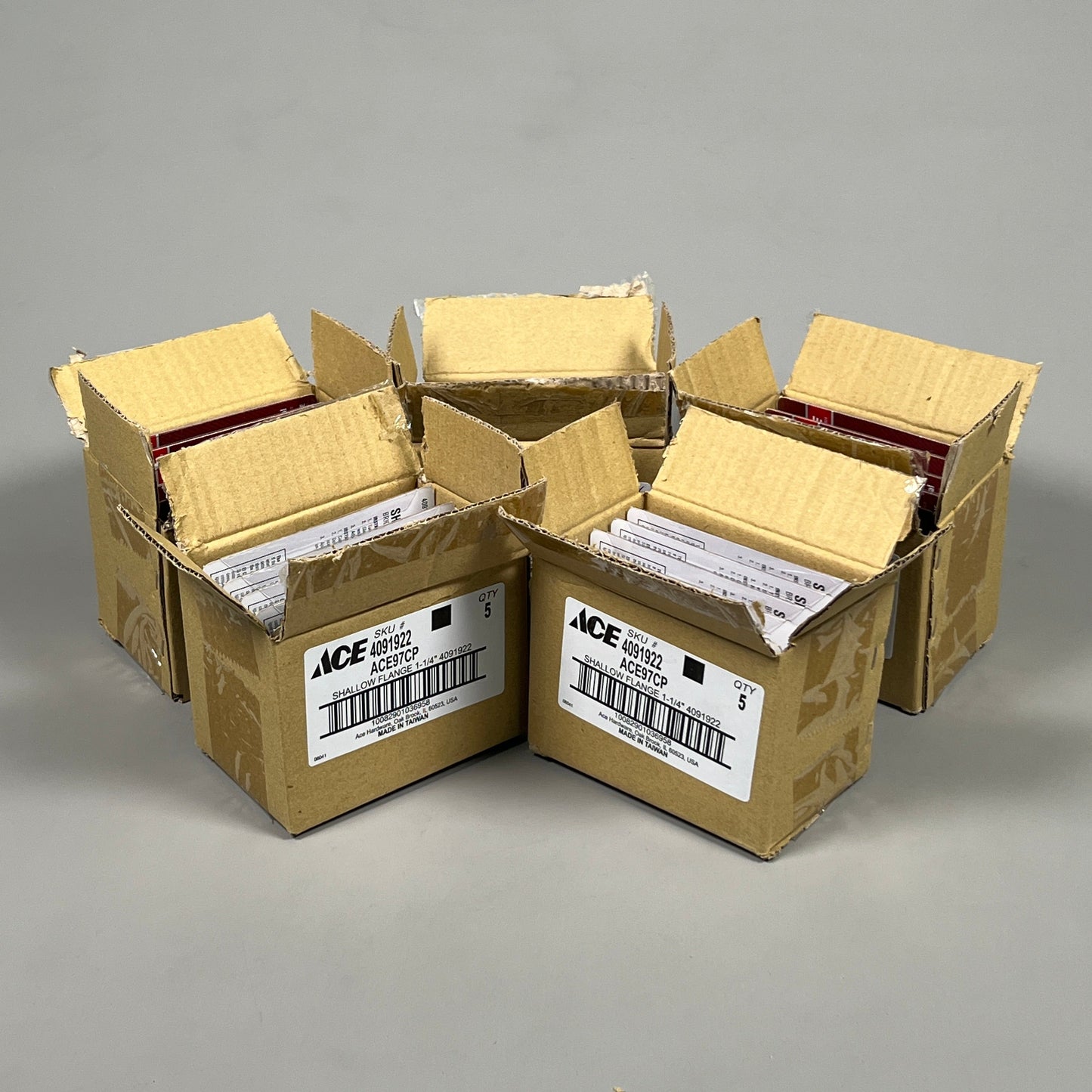 ACE 25-PACK of 1-1/4 in. Metal Shallow Flange Metal Chrome (New)
