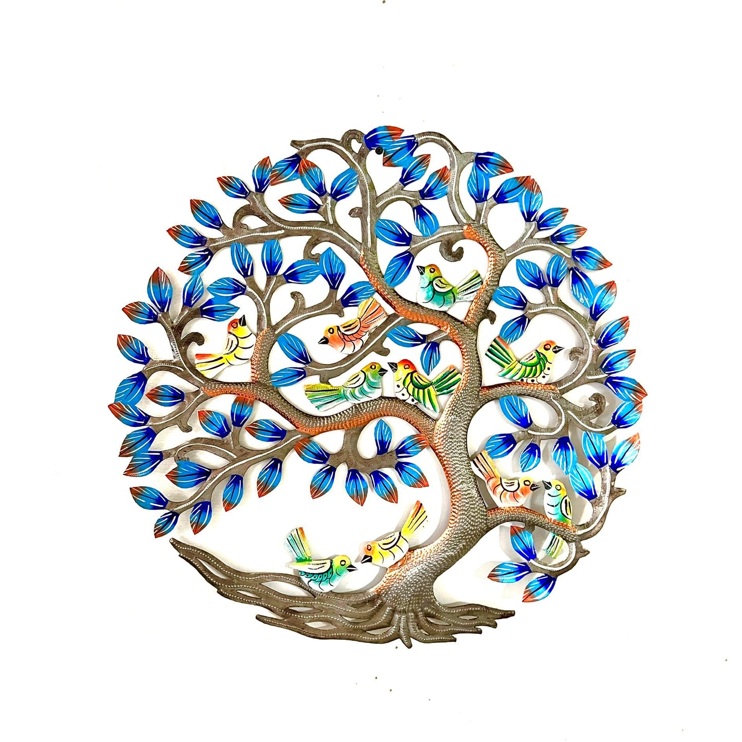 Electric Blue  Birds in Tree