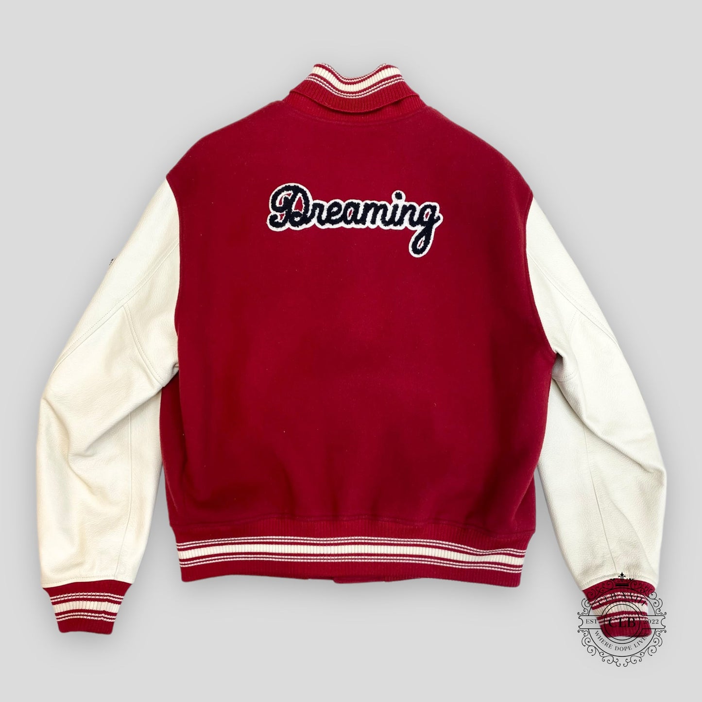 Louis Vuitton MLK Dreaming Varsity Jacket in Red