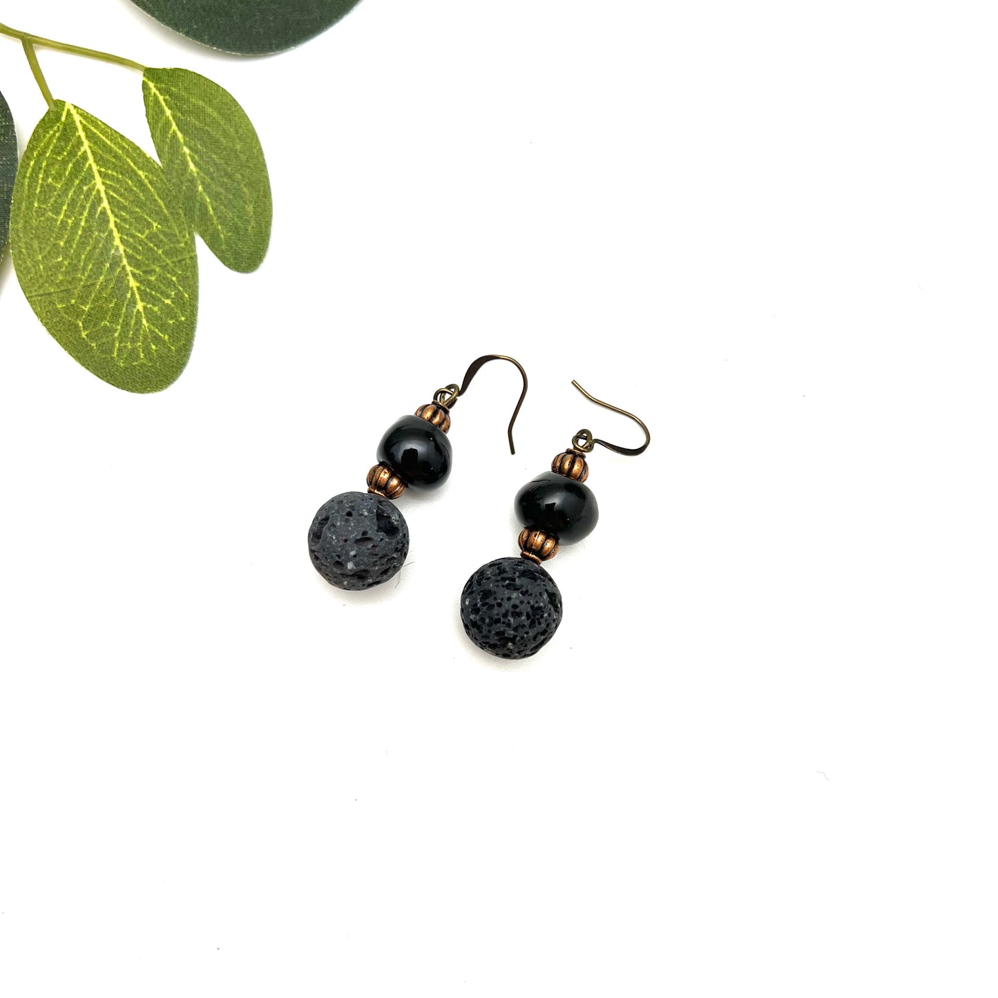 Lava Stone Aromatherapy Earring