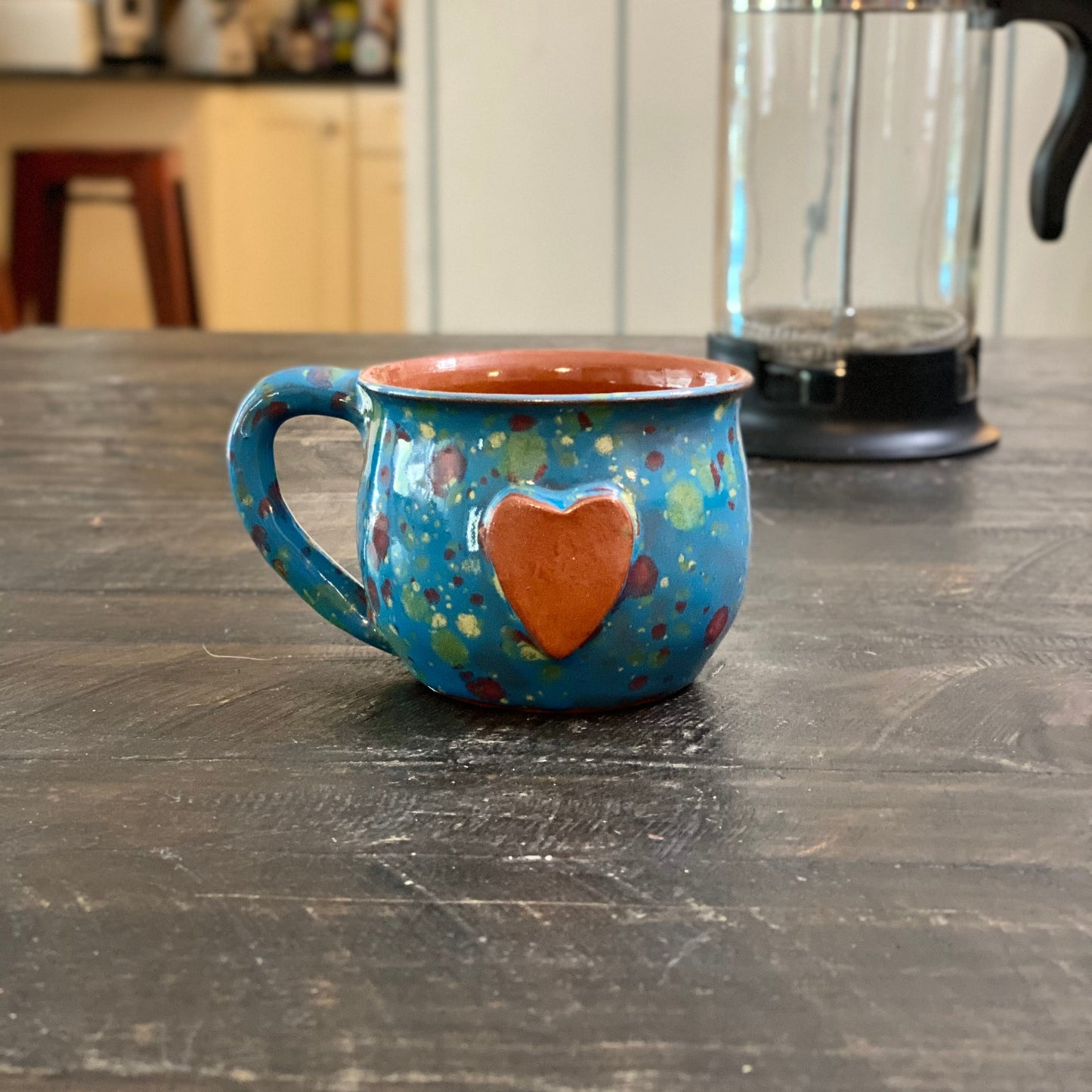 Calliope Heart Mug - Blue Explosion