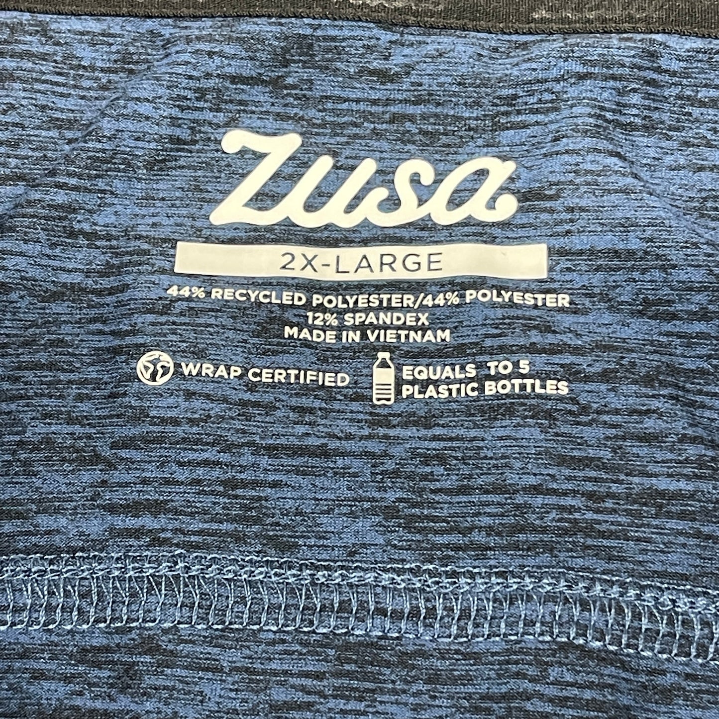ZUSA Pull Over Shirt Long Sleeve Brisk Quarter Zip Men's Sz 2XL Navy Heather (New)