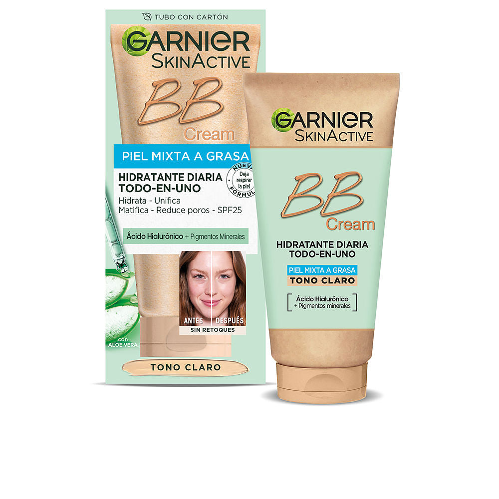 SKINACTIVE BB CREAM combination to oily skin daily moisturizer SPF 25 #light tone 50 ml-0