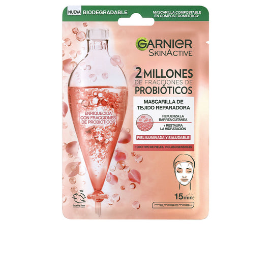 SKINACTIVE PROBIÓTICOS mascarilla tejido reparadora e iluminadora 1 u-0