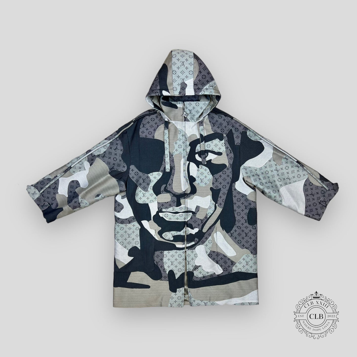 LOUIS VUITTON PATCHWORK PORTRAIT PARKA