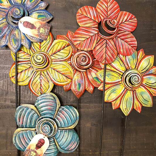 Floral Garden Stake