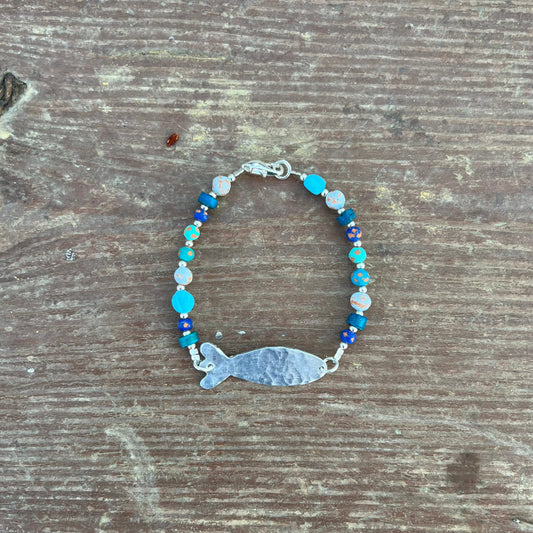 Aluminum Fish Clasp Bracelet