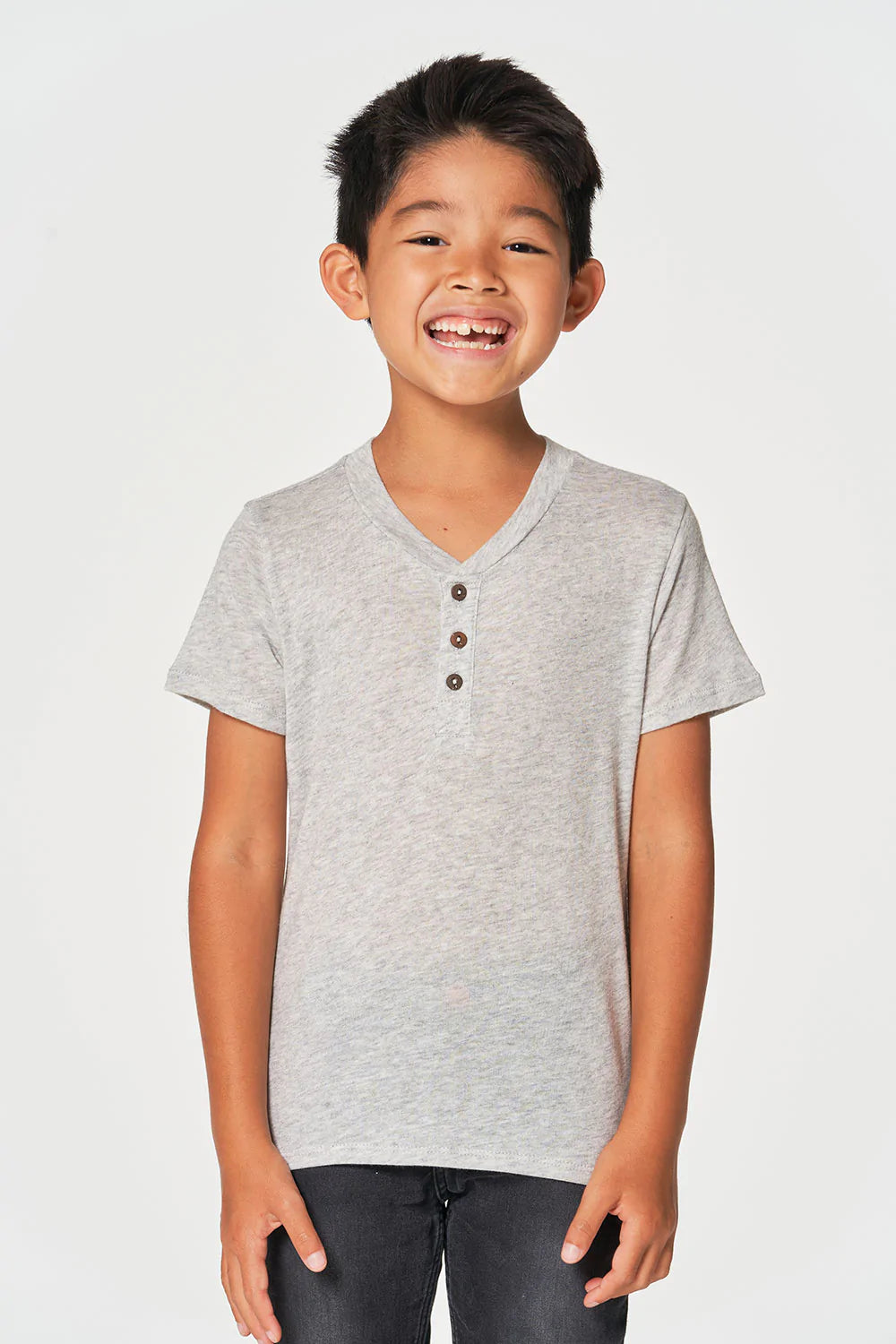 Chaser - Boys Short Sleeves Henley Tee