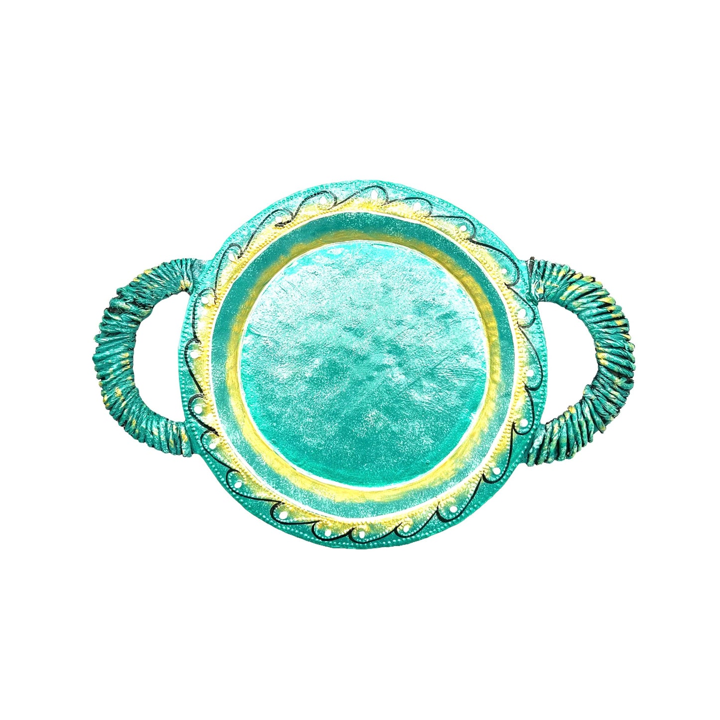 Small Green Tray - Round