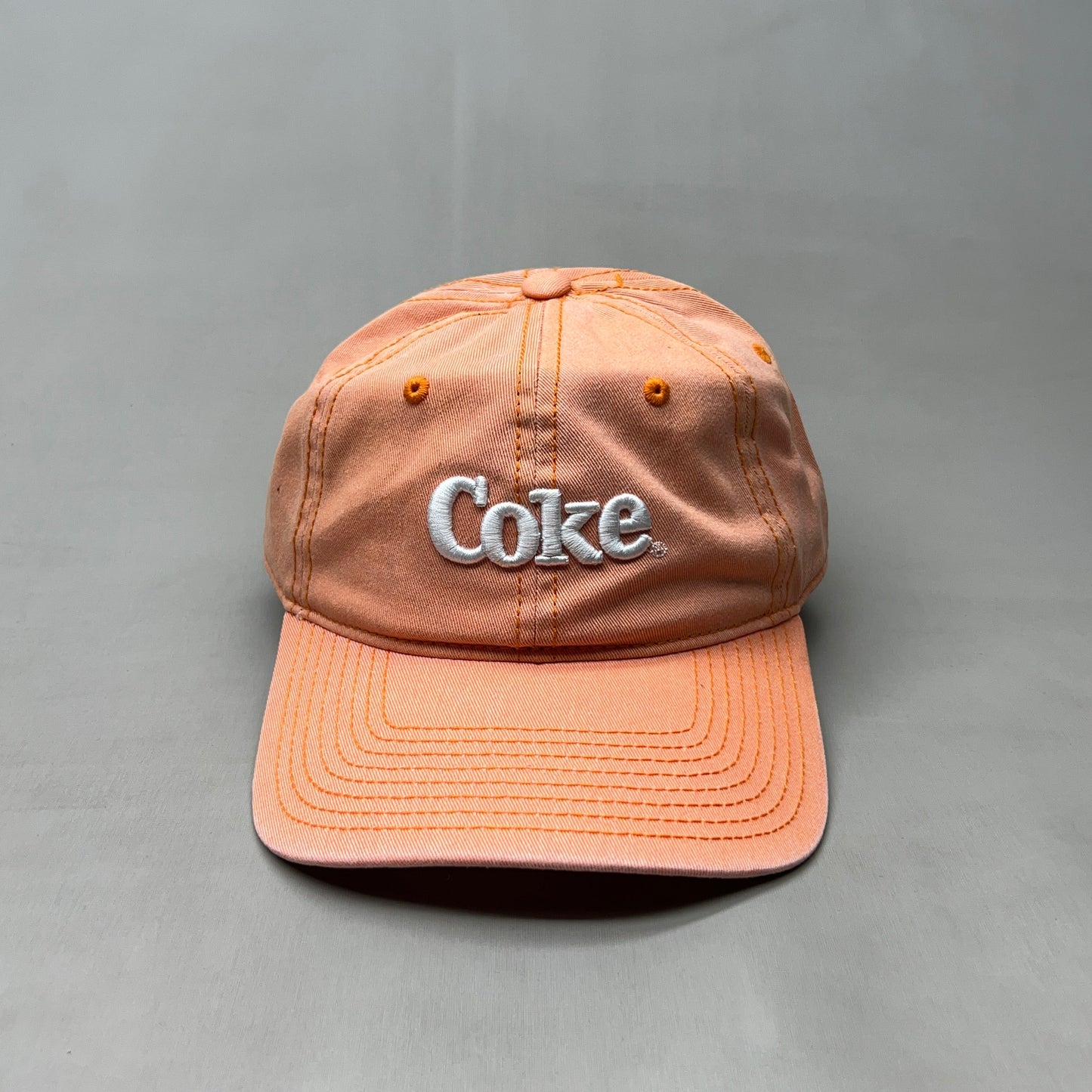 COCA-COLA Baseball Cap Strap Back Sz One Size Orange 23635 (New)