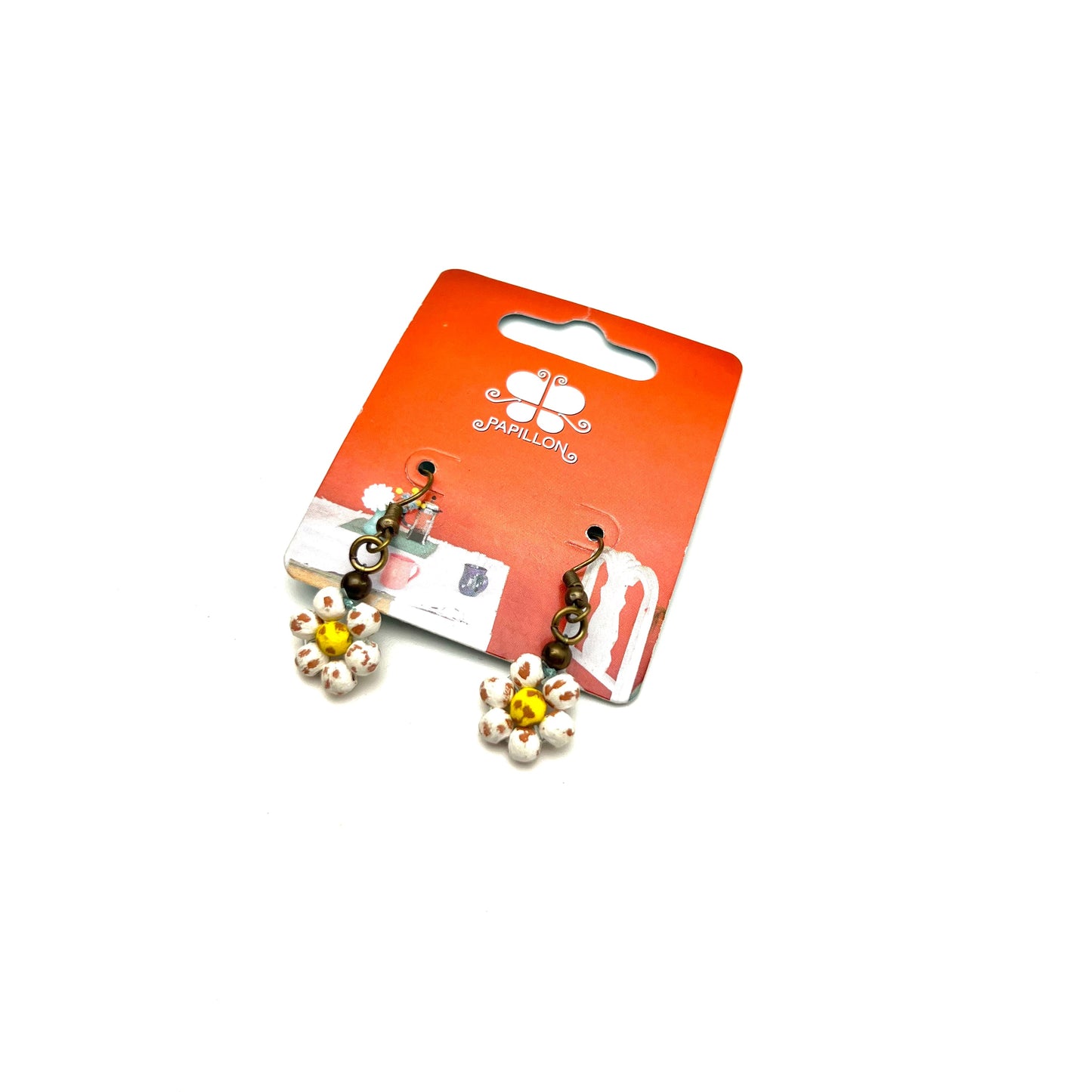 Ceramic Daisy Earring
